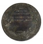 1957 US Amateur at The Country Club Brookline Sterling Silver Runner-Up Medal