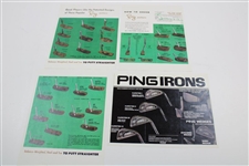 Classic PING Advertising Lot of 1970's Putters & more with Correspondence