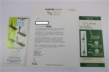 Classic PING Advertising Lot of 1970's Putters & more with Correspondence