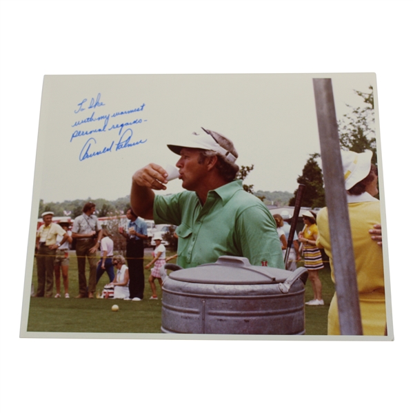 Arnold Palmer Perfectly Signed & Inscribed Photo to Ike Grainger JSA ALOA