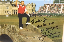 Jack Nicklaus Signed & Personalized Farewell to St. Andrews Photo to Ike Grainger JSA ALOA
