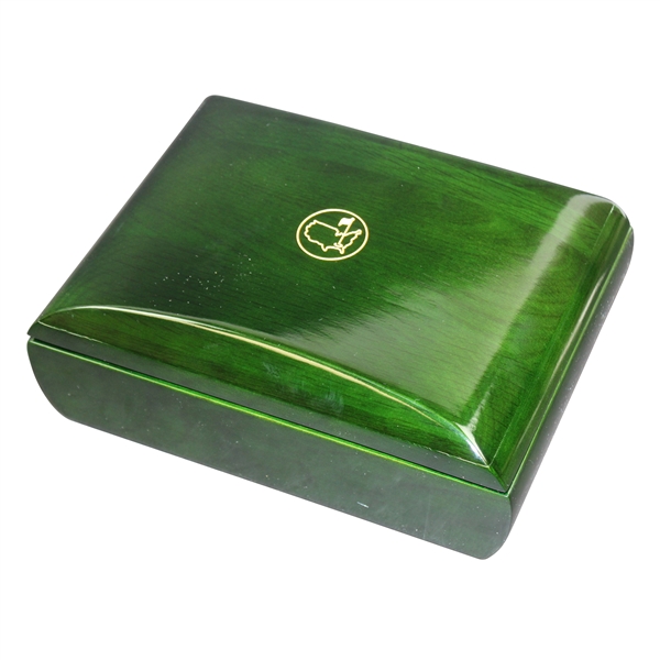 2015 Masters Tournament Ltd Ed Berckmans Place Golf Balls in Emerald Green Wood Case