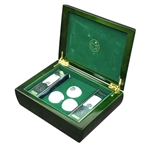 2015 Masters Tournament Ltd Ed Berckman's Place Golf Balls in Emerald Green Wood Case