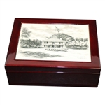 2014 Masters Tournament Ltd Ed Berckman's Place Golf Balls in Clubhouse Cherry Wood Case