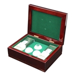 2014 Masters Tournament Ltd Ed Berckman's Place Golf Balls in Clubhouse Cherry Wood Case