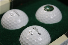 2014 Masters Tournament Ltd Ed Berckman's Place Golf Balls in Clubhouse Cherry Wood Case