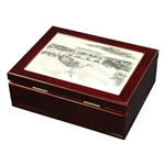 2014 Masters Tournament Ltd Ed Berckman's Place Golf Balls in Clubhouse Cherry Wood Case