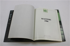 1986 Masters Tournament Green Annual Book - Jack Nicklaus 6th Masters Win