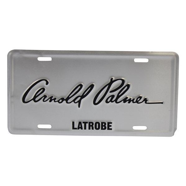 Arnold Palmer Latrobe Courtesy License Plate
