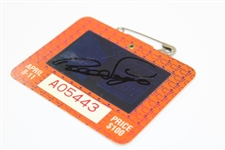 Bernard Langer Signed 1993 Masters Tournament SERIES Badge #A05443 JSA ALOA