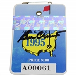 Ben Crenshaw Signed 1995 Masters Tournament SERIES Badge #A00061 JSA ALOA
