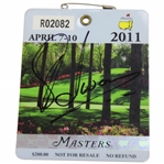 Charl Schwartzel Signed 2011 Masters Tournament SERIES Badge #R02082 JSA ALOA