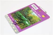 Bubba Watson Signed 2014 Masters Tournament SERIES Badge #R08540 JSA ALOA