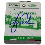 Tiger Woods Signed 2019 Masters Tournament SERIES Badge #R05518 JSA ALOA