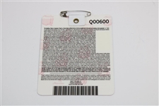 Dustin Johnson Signed 2020 Masters Tournament SERIES Badge #Q00600 JSA ALOA