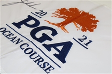 Phil Mickelson Signed 2021 PGA Championship Embroidered Flag - Rare JSA ALOA