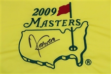 Angel Cabrera Signed 2009 Masters Embroidered Flag JSA ALOA