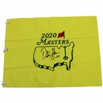 Dustin Johnson Signed 2020 Masters Embroidered Flag JSA ALOA