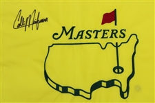 Collin Morikawa Signed Undated Masters Embroidered Flag JSA #WIT719681