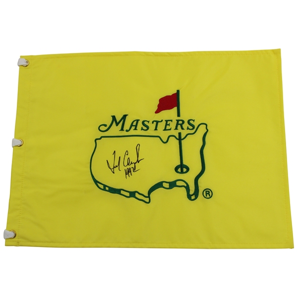 Fred Couples Signed Undated Masters Embroidered Flag with 1992 JSA ALOA