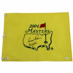 Arnold Palmer & Phil Mickelson Signed 2004 Masters Embroidered Flag JSA #Z20110