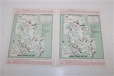 1997 Masters Tournament Saturday & Sunday Pairing Sheets - Tiger Woods Winner