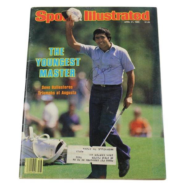Seve Ballesteros Signed 1980 Sports Illustrated Magazine - April 21, 1980 JSA #BB45346