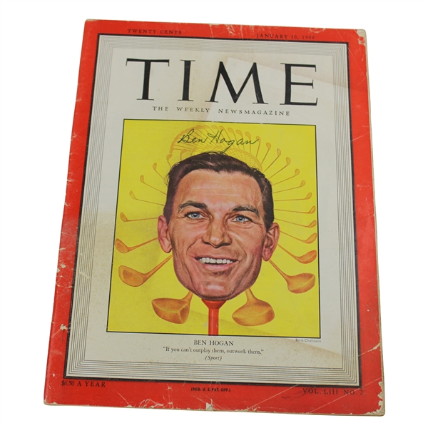 Ben Hogan Signed 1949 TIME Magazine - January 10th JSA #BB52045