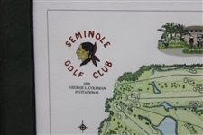 Seminole Golf Club 1999 George L. Coleman Invitational Aerial Map - Framed