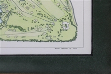 Seminole Golf Club 1999 George L. Coleman Invitational Aerial Map - Framed