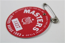 1963 Masters Tournament SERIES Badge #1427