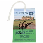 Jack Nicklaus Signed 2005 OPEN at St. Andrews Friday Juvenile Ticket #003649 JSA ALOA