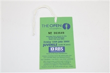 Jack Nicklaus Signed 2005 OPEN at St. Andrews Friday Juvenile Ticket #003649 JSA ALOA