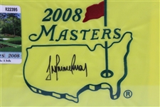 Trevor Immelman Signed 2008 Masters Flag w/Series Badge - Framed JSA ALOA