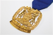 Gary Player's South African Ereburger-Freeman Fine Gold Award Medal with Letter