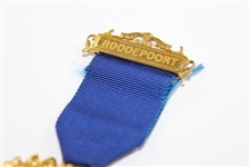 Gary Player's South African Ereburger-Freeman Fine Gold Award Medal with Letter