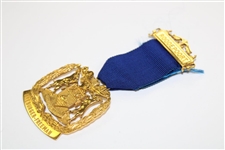 Gary Player's South African Ereburger-Freeman Fine Gold Award Medal with Letter