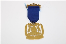 Gary Player's South African Ereburger-Freeman Fine Gold Award Medal with Letter