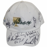 2007 The Presidents Cup Hat Signed by Team & Captain Gary Player JSA ALOA