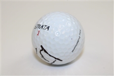 Luke Donald Personal Used British Flag Logo Golf Ball