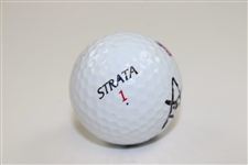 Luke Donald Personal Used British Flag Logo Golf Ball