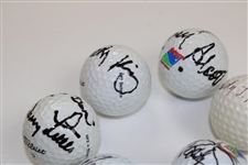 Six (6) Signed LPGA Hall of Famers & Major Winners on Logo Golf Balls JSA ALOA