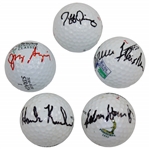Five (5) Signed US am. Champ Golf Balls w/Labron Harris Jr. on Pinehurst JSA ALOA