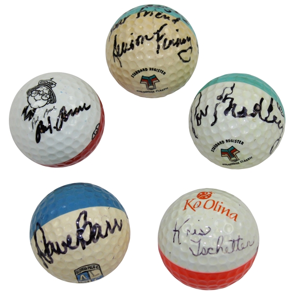 Five (5) PING Two-Tone Professional Use Golf Balls