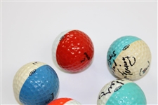 Five (5) PING Two-Tone Professional Use Golf Balls