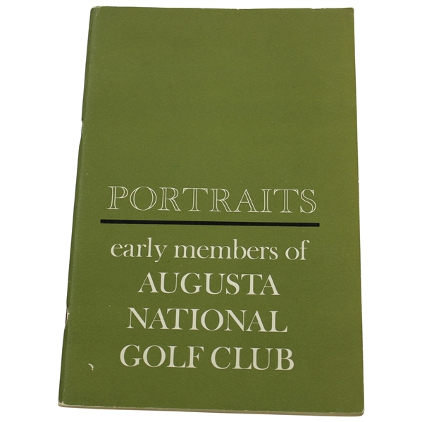 1963 Portraits: Early Members of Augusta National Golf Club Booklet - Seldom Seen