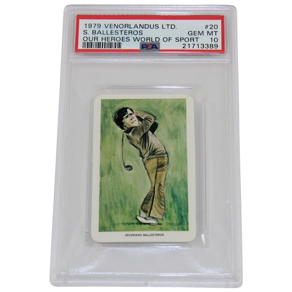 Seve Ballesteros 1979 Venorlandus Ltd Our Heroes World of Sport Card PSA GEM MT 10 #21713389