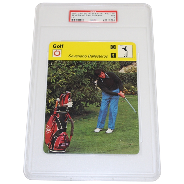 Seve Ballesteros 1977-80 Sportscaster Card #52-15 PSA NM 7 #26514284 - Pop 1!