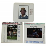 Jack Nicklaus Post Swing & with Angelo Photo Slides (Rankin) & Rodney Dangerfield Slide (Regan)