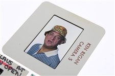 Jack Nicklaus Post Swing & with Angelo Photo Slides (Rankin) & Rodney Dangerfield Slide (Regan)